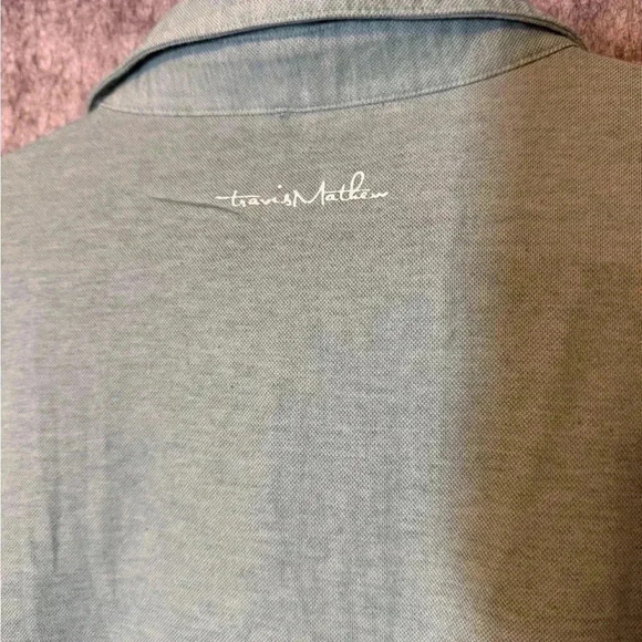 Travis Mathew Green Basic Golf Polo Medium - Picture 4 of 5